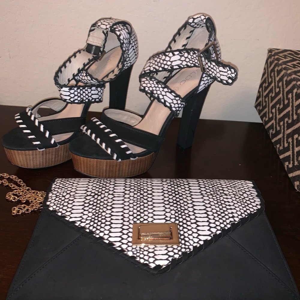 Shoes and clutch